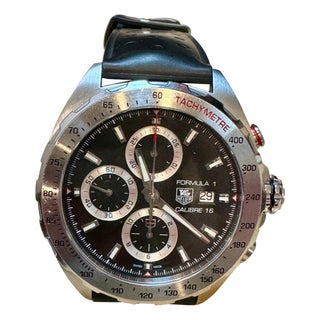 TAG HEUER FORMULA 1 Automatic Chronograph, 44 mm, Steel CAZ2010.WEA8098 Leather For Sale