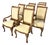 1990s Vintage Thomasville Biedermeier French Empire Neoclassical Scrolled Arm Dining Chairs - Set of 8 For Sale