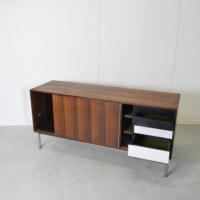 Gastone Rinaldi Sideboard with Sliding Doors and Internal Drawers by Gastone Rinaldi, 1970s For Sale - Image 4 of 11