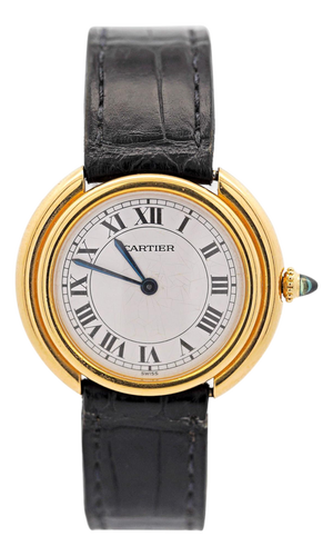 1970s Cartier Vendôme 33mm 78091 18k Gold Automatic Watch