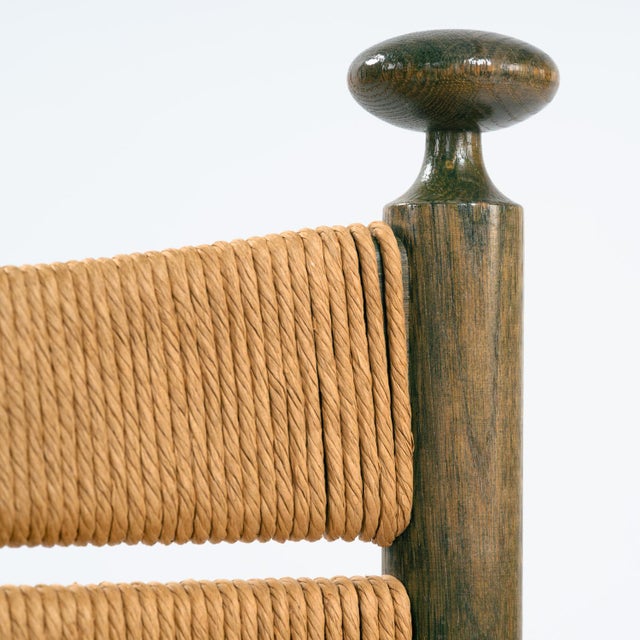 1970s Odessa Dining Chairs and Extendible Table in Stained Birchwood and Danish Cord, 1970s, Set of 7 For Sale - Image 5 of 18