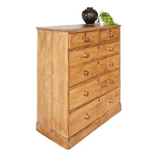 Antique English Pine Chest of Drawers Ca. 1850s For Sale