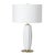 Crocus Ceramic Table Lamp, White For Sale In Detroit - Image 6 of 6