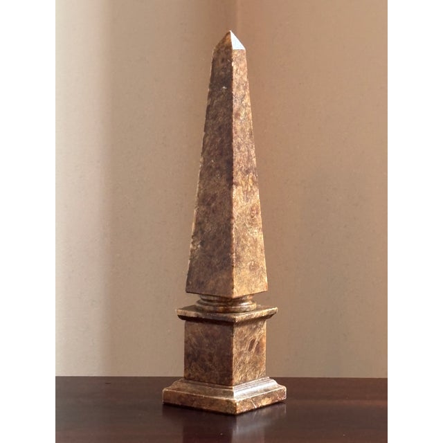 Italian Neoclassical Alabaster Obelisk For Sale - Image 12 of 18