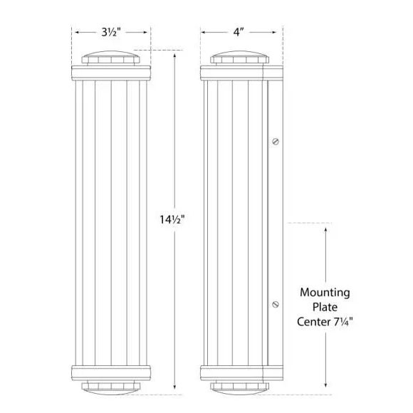 Visual Comfort Thomas O'Brien for Visual Comfort Signature Milton Road Bath Light in Antique Nickel with White Glass For Sale - Image 4 of 4
