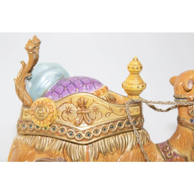 Ceramic Porcelain Resting Arabian Camel by Fitz and Floyd For Sale - Image 7 of 13