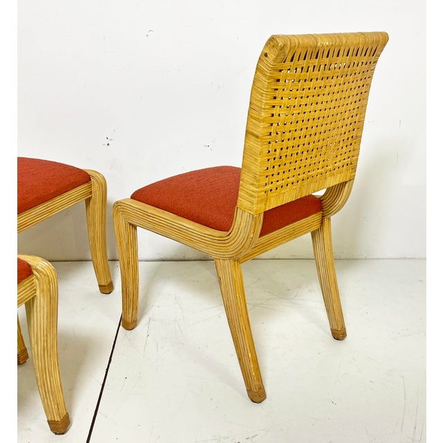 Brown C. 19070s McGuire Style Pencil Reed and Cane Dining Chairs - Set/6 For Sale - Image 8 of 11