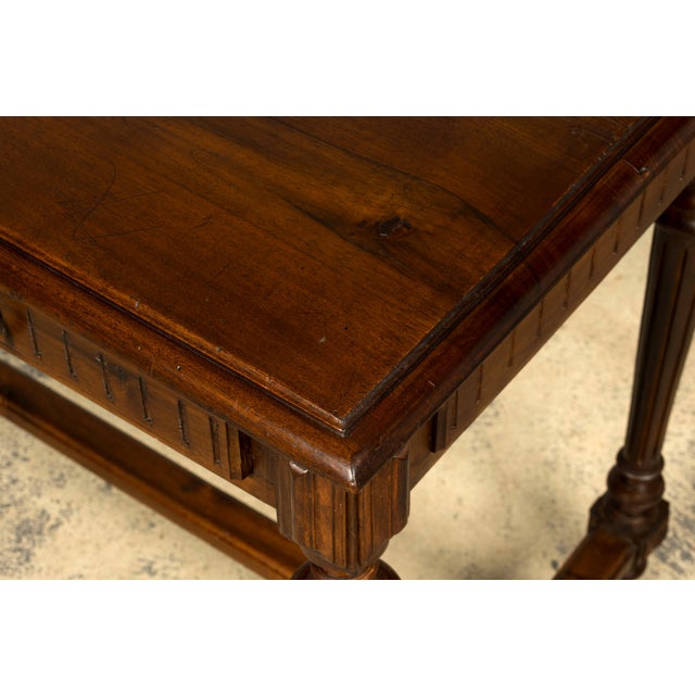 Late 19th Century French Napoleon III Walnut Writing Desk For Sale In New York - Image 6 of 18
