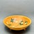 Vintage Munising Wood Products 3 footed wood serving/display bowl. Carved from a single piece of wood with hand painted...