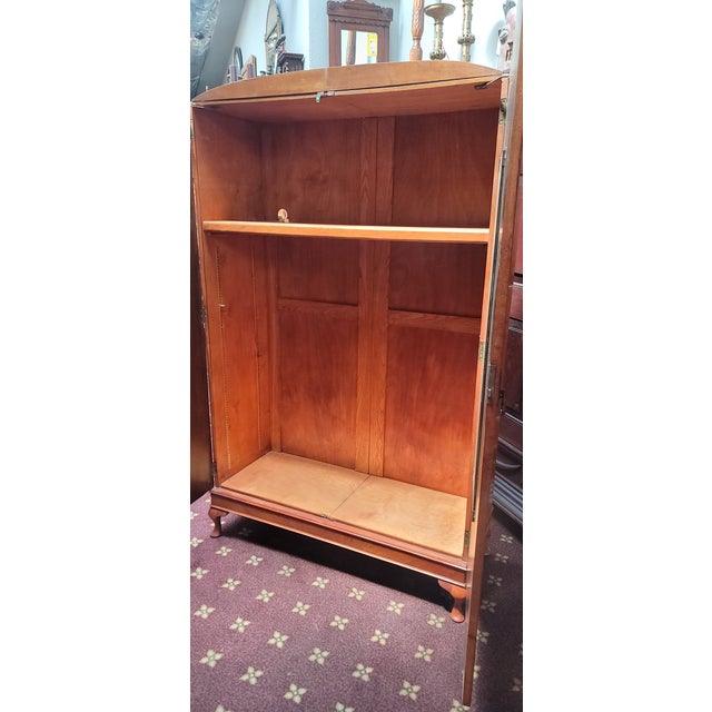 1920s 1920s Art Deco English Armoire Burl Walnut Fantastic Styling For Sale - Image 5 of 10