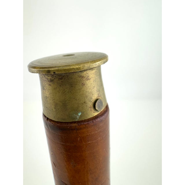 Farmhouse Vintage Brass & Turned Wood Hand Bell For Sale - Image 3 of 7