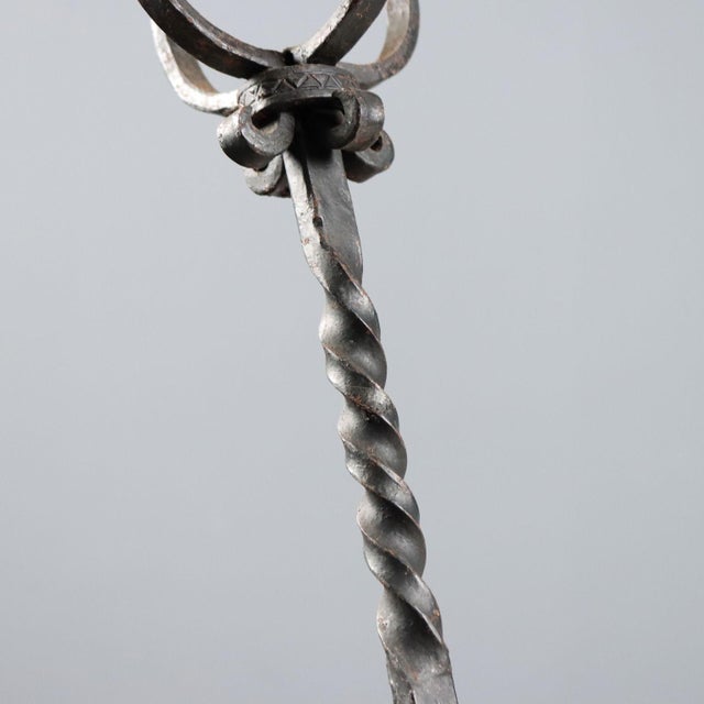 Andirons in Wrought Iron, Set of 2 For Sale - Image 5 of 11