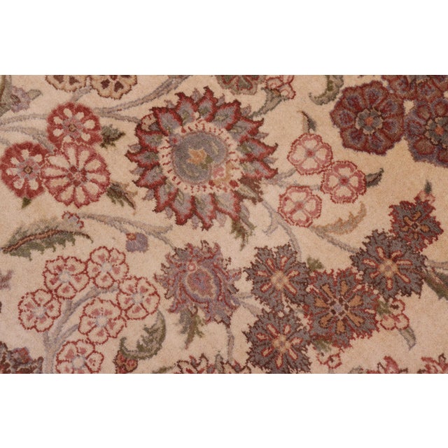 Herritage Kashan Pak-Persian Ivory/Brown Wool Rug - 9'2'' X 12'1'' For Sale In New York - Image 6 of 9