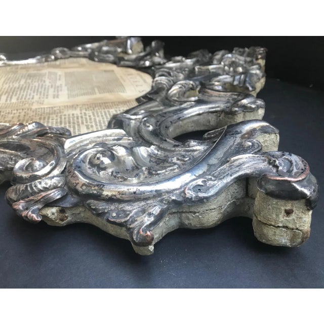 Baroque 18th Century Repousse Baroque Ecclesiastical Carta Gloria For Sale - Image 3 of 13