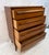 Vintage MCM Four Drawer Walnut Highboy Dresser For Sale - Image 12 of 16