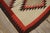 1930s Ivory Geoemtric Tribal American Navajo "Double Saddle" Rug 3' X 3'9" Flatweave Wool Carpet For Sale - Image 13 of 18
