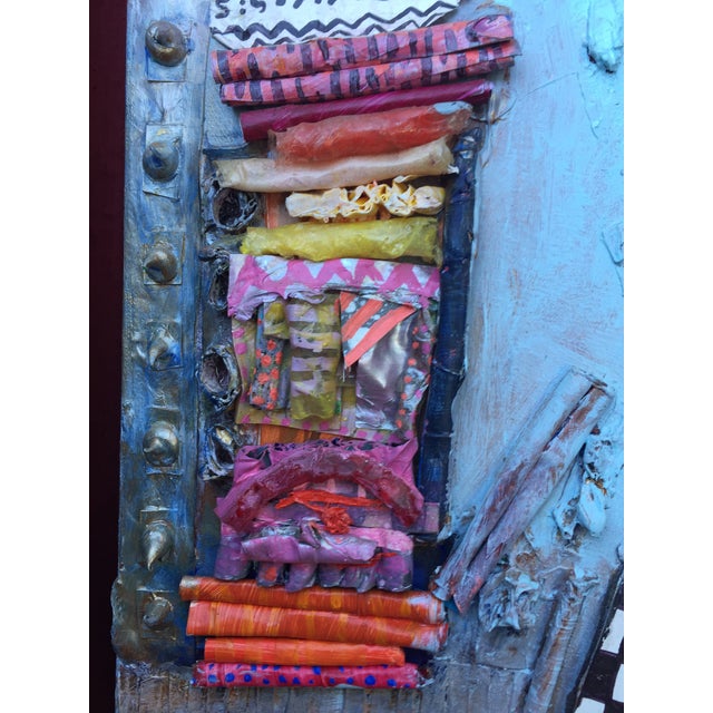 Framed Painting of Jazz Musician playing Saxaphone by Pashyanti Carole Hand Notice in the detail views the unique method...