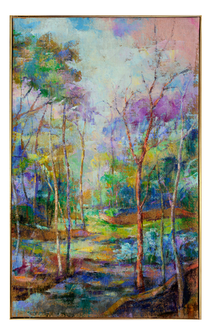 Alfonso Pragliola, Sentieri Verdeggianti Landscape, Mixed Media on Canvas, 2019