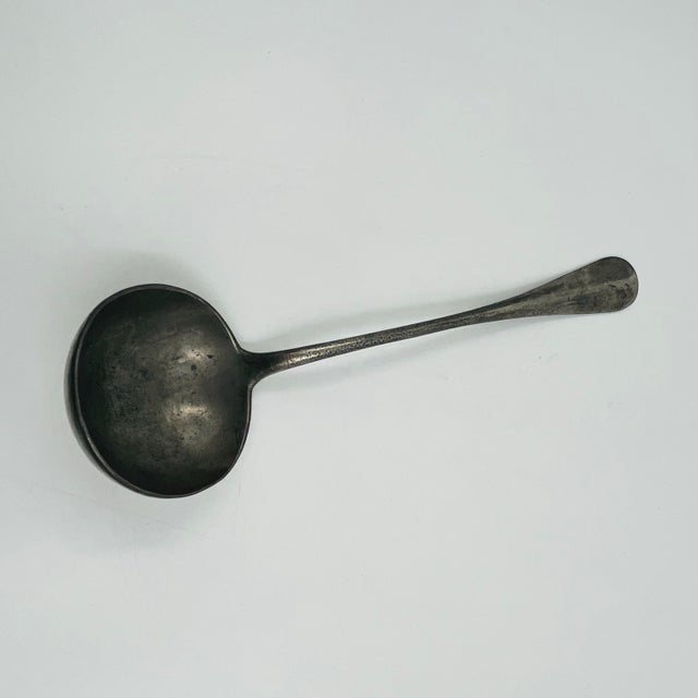 Early 19th Century Rustic German Pewter Ladle For Sale - Image 12 of 17