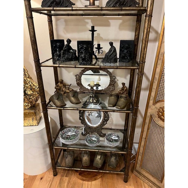 Pair of Faux Bamboo Étagères For Sale - Image 11 of 12