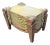Early 20th Century Italian Venetian Style Cast Resin Footstool Bench Featuring Trompe l'Oeil Drapery For Sale