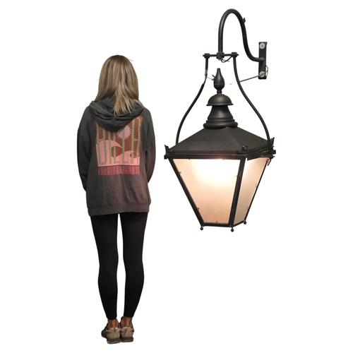Large Painted Copper Wall Lantern, 1960s For Sale - Image 9 of 9