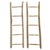 Contemporary Organic Modern Teak Raw Wood Display Ladder For Sale - Image 3 of 4