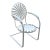 French François Carré Sunburst Garden Rocker Chair For Sale