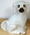 White Large Pair Victorian Staffordshire Spaniel Dogs with Amber Glass Eyes, 1860s For Sale - Image 8 of 14
