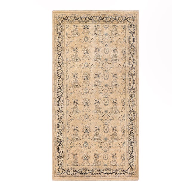 Beige Mogul, One-of-a-Kind Hand-Knotted Area Rug in Beige, 6' 2" x 12' 0" For Sale - Image 8 of 8