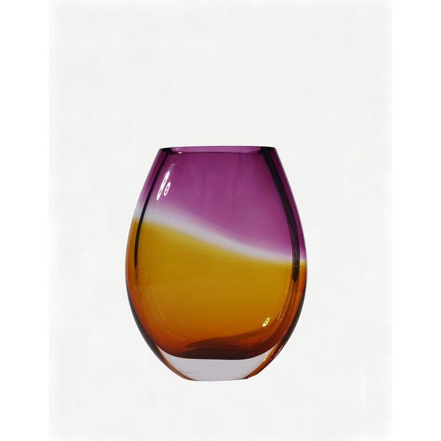 Mark Vase in Mouthblown Glass by Pia Wüstenberg Dimensions: D 18 x H 30. Materials: Mouthblown Glass Inspired by Rothkos...
