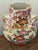 Cream Vintage Japanese Export Moon Flask Vase With Pheasant and Peonies For Sale - Image 8 of 10