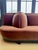 Brown Custom Mohair Velvet Banquette Sectional For Sale - Image 8 of 16