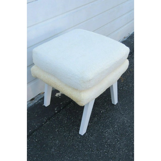 Mid Century Modern Painted Ottoman Foot Stool For Sale In Miami - Image 6 of 10