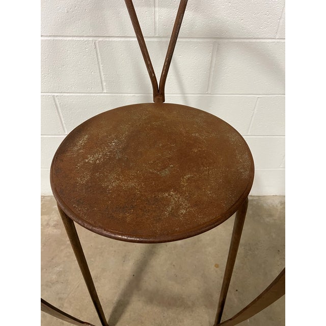 Silver Vintage Handcrafted Cassina Style Oversized Sculptural Metal Ribbon Chair For Sale - Image 8 of 11