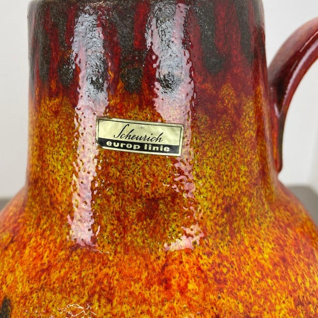 Large Pottery Fat Lava Lora-Style 279-38 Floor Vase from Scheurich, 1970s For Sale - Image 11 of 18