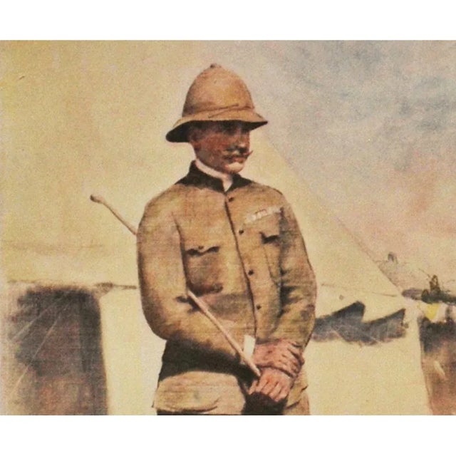 English 1901 Prince Francis of Teck by M. Menpes, Original Period Antique Print For Sale - Image 3 of 8