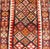 Multicolored Midcentury Turkish Kurdish Oushak Runner With Diamonds and Stars 2'9 X 9'10 For Sale - Image 4 of 10