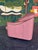 Postmod Pink Leather Loveseat W/ Otto For Sale - Image 14 of 18