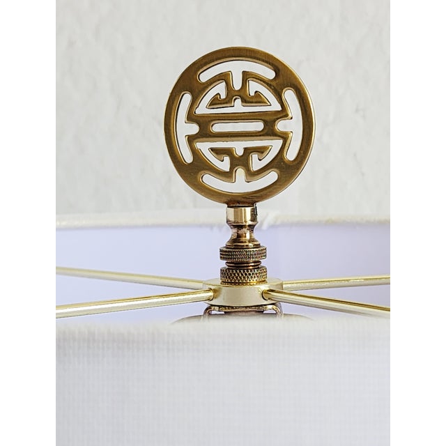 Kelly Green Vintage Maitland-Smith Famille Verte Ginger Jar Table Lamp For Sale - Image 8 of 12