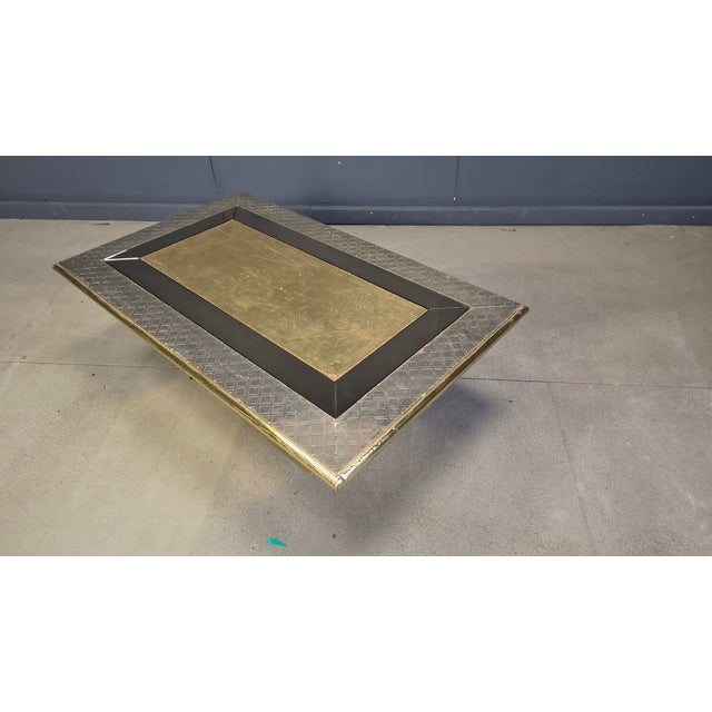 Etched Brass Coffee Table from Gony Nava, 1970s For Sale - Image 4 of 13