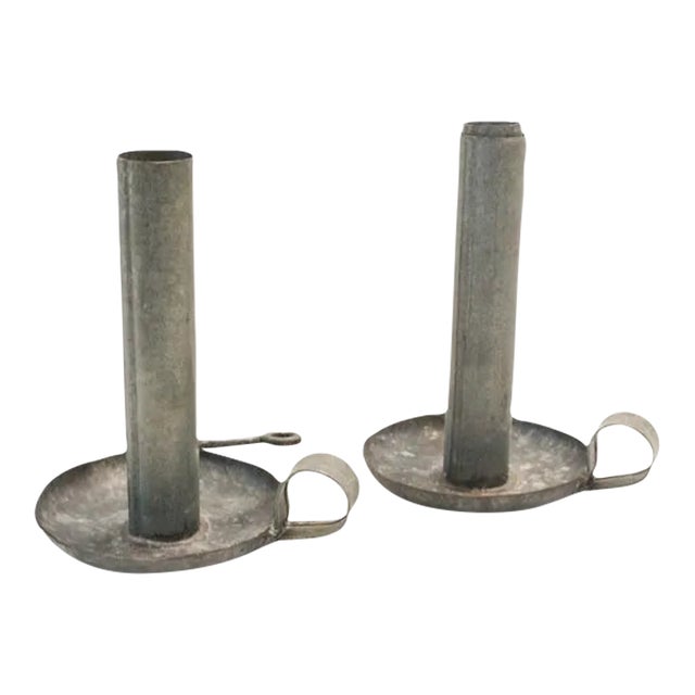 Chamberstick Candle Holder Set For Sale