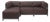 Axis 4pc Sectional Sterling Chocolate Titanium Frame For Sale