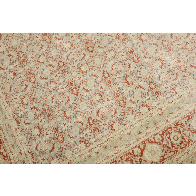 Antique Tabriz Carpet - 11'4" x 16'11" For Sale - Image 10 of 11