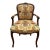 Late 20th Century Newly Upholstered Queen Anne Style Open Arm Host Chair For Sale