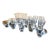 Platinum Swarovski French Crystal Wine Cocktail Glassware Set by Sophie Villepigue - 24 Pieces For Sale