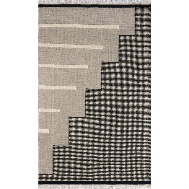 Textile Novogratz by Momeni Karl Jules in Black Rug - 4'X6' For Sale - Image 7 of 7