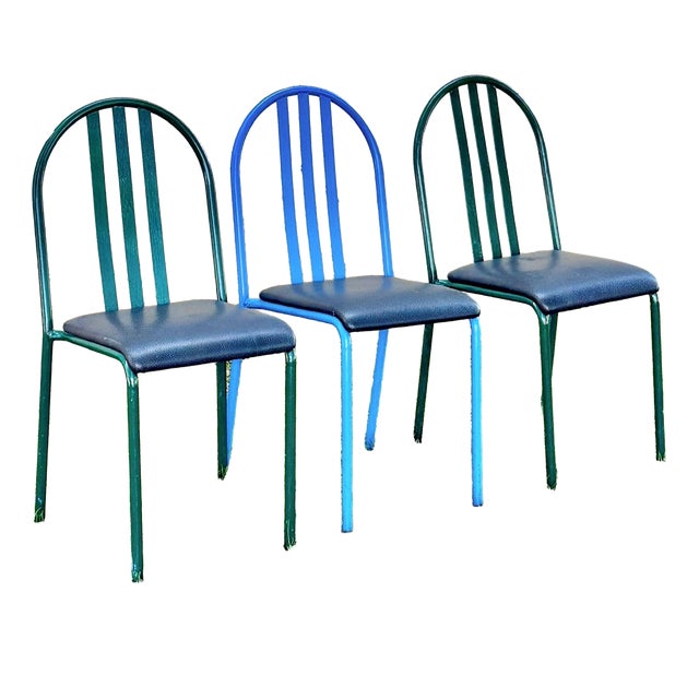 Model 222 Dining Chairs by Robert Mallet-Stevens for Pallucco, Italy, 1980s, Set of 3 For Sale