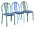 Model 222 Dining Chairs by Robert Mallet-Stevens for Pallucco, Italy, 1980s, Set of 3 For Sale