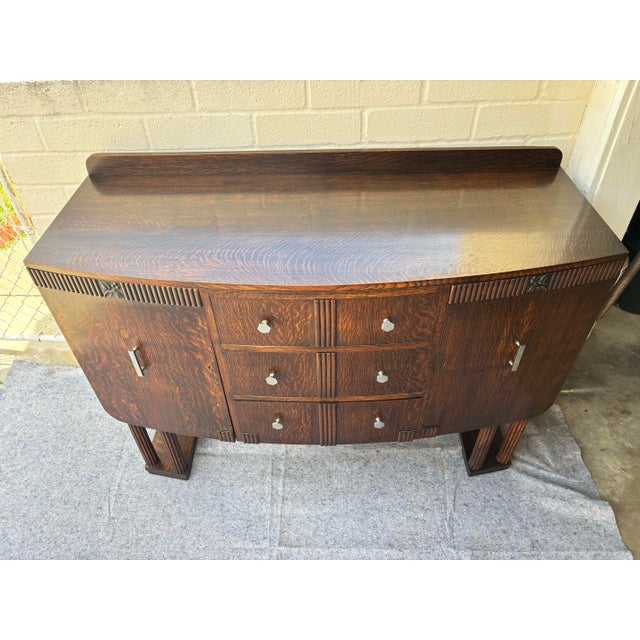 Antique Art Deco Sideboard / Buffet / Credenza For Sale - Image 12 of 12